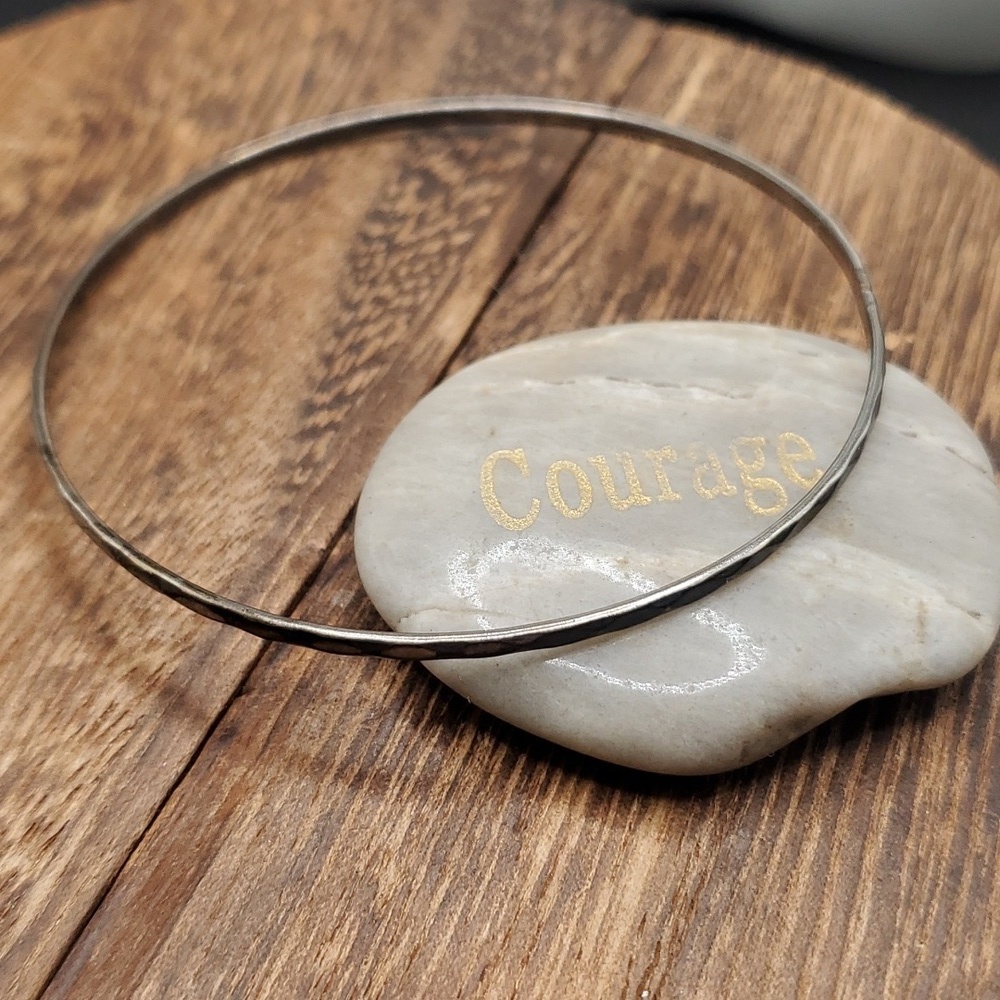 Silver tone‎ B2823 midnight saucer bracelet